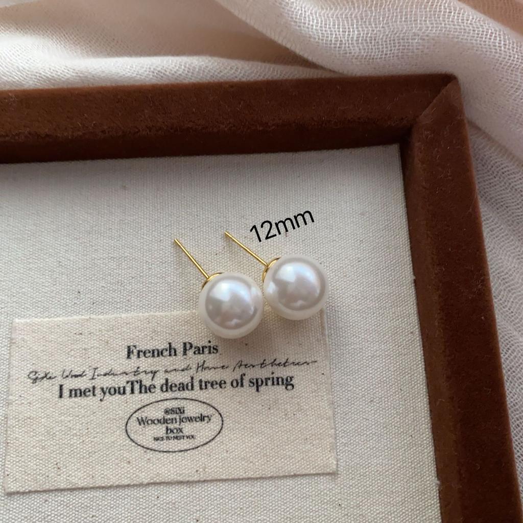 Super White Natal Red Pearl Stud Earrings, High-End Sense, Versatile Face, Thin Earrings For Women