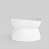 Raised Cats Food Bowls Plastic Cats Dish for Food or Water Tilted Feeding