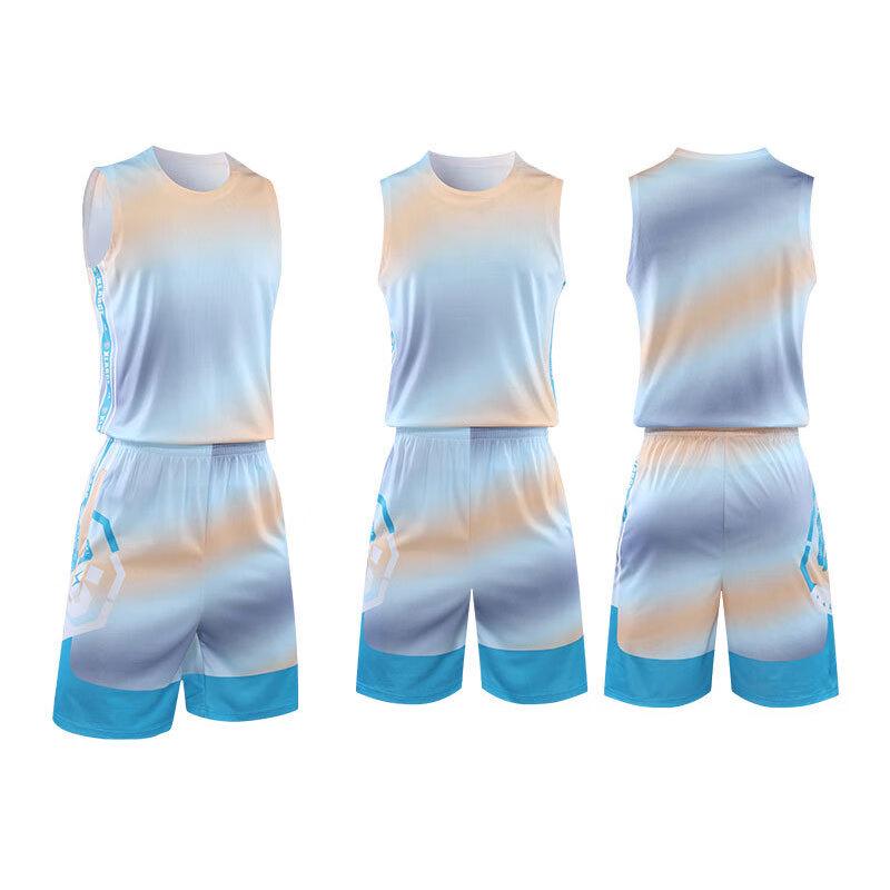 Men s Gradient Basketball Jersey Set XS