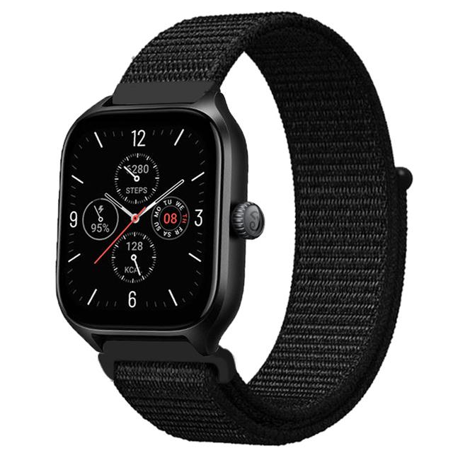 20mm 22mm Nylon Loop Band For Amazfit GTS 4/3/3pro/2e/GTS 2 Mini/GTR 4 47mm/GTR 2/Stratos 2 3 Strap For Amazfit Bip 3 Pro Correa