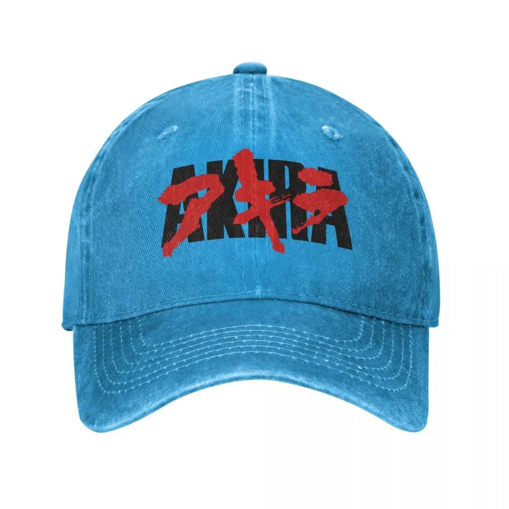Bloody Akira Logo Unisex Baseball Cap Anime Distressed Washed Hats Cap Retro Outdoor-Aktivitäten Unstrukturierte weiche Kopfbedeckung