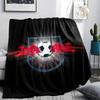 Coperta in Flanella Stampata RB Leipzig, morbido plaid per camera da letto divano, lavabile, merchandising per tifosi di calcio, ottimo regalo.