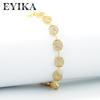 Geometric Star Crystal Zircon Chunky Chain Bracelet Set Men Women 6-Piece Fashion Jewelry Gift