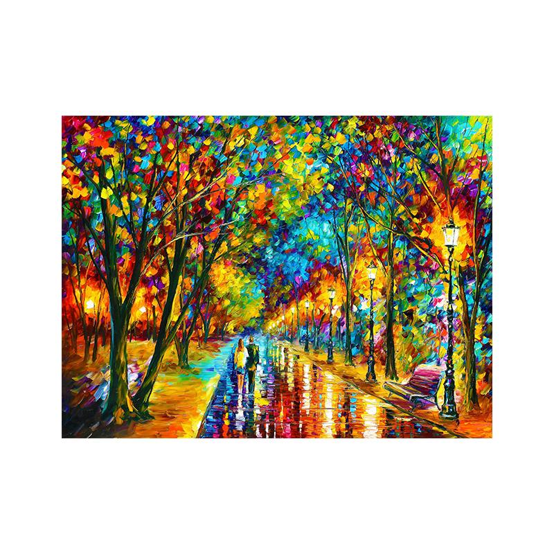 

Афремов, картина импрессиониста, современная настенная печать на холсте, художественный постер, милые, яркая картина для гостиной, домашний декор, Cuadro 40x60cm No Framed