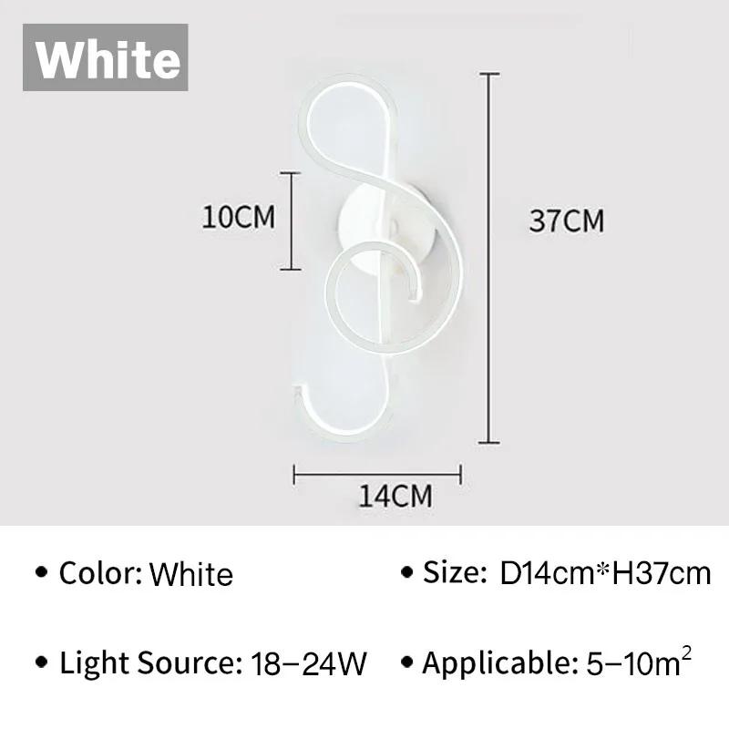 

Светодиодный настенный светильник Nordic, настенное бра для спальни, прикроватной тумбочки, гостиной, кабинета, лестницы, домашнего декора, внутреннего освещения, светильника, люстры Warm White 3000K белый