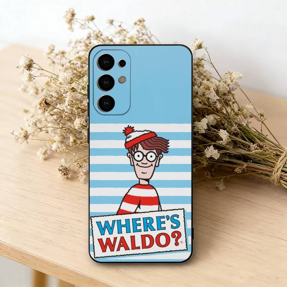Wheres W-WallyS W-Waldo Game Phone Case For Samsung S25,S24,S21,S22,S23,S30,Ultra,S20,Plus,Fe,Lite,Note,10,Black Cover