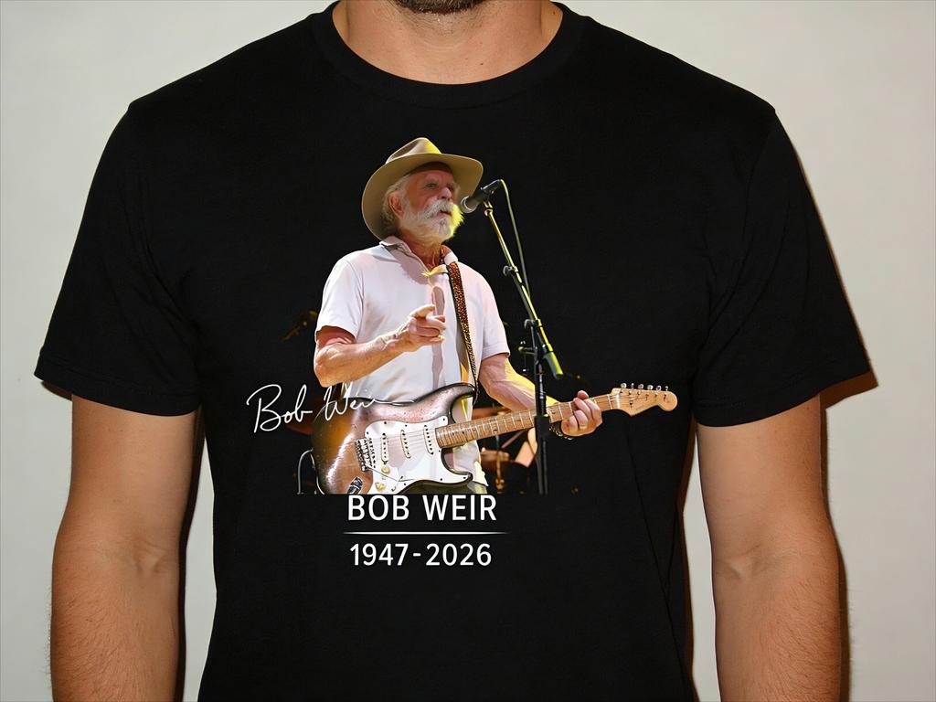 SpringSummer 2026 New Rip Bobby Bob Weir Unisex Tshirt Classic Aesthetic Sleeve Tshirts Cotton Casual T Shirt Streetwear