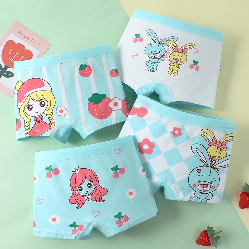 

Трусы-боксеры из чистого хлопка для девочек - Детское нижнее белье класса А S 15-25 lbs 1-3 yrs