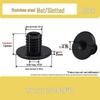 Stainless Steel 3/8 to 1/4 Pan Tilt Tripod Adapter with Dual Hole Conversion Nut