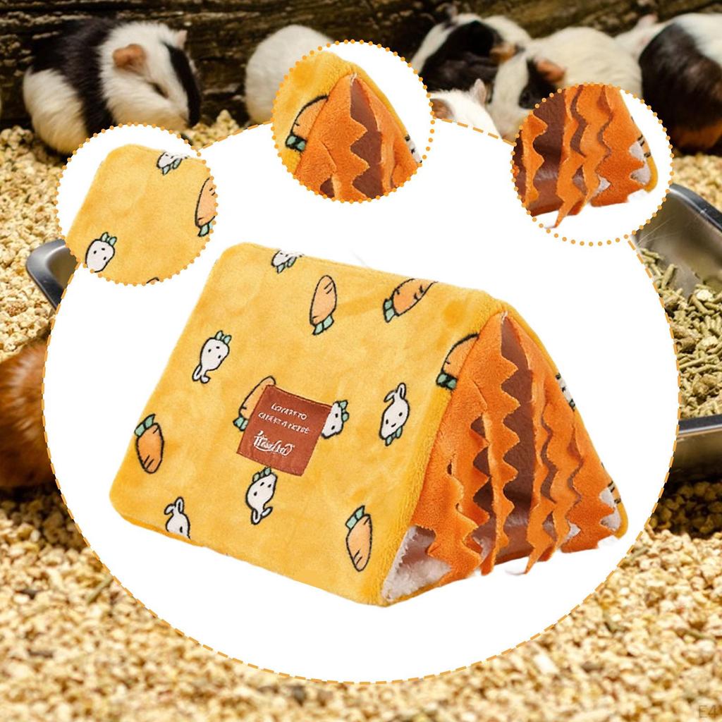 Kaninchen Versteckhaus, Meerschweinchenbett Kleintier Versteck für Mäuse, Schwein, Hamster,