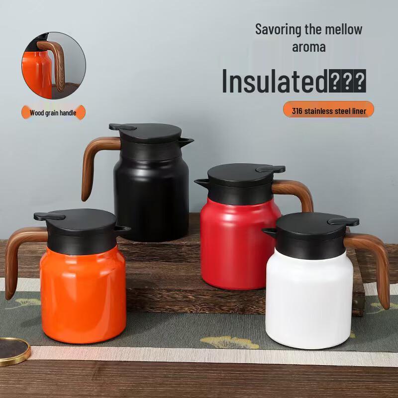 Changbaosen 316SS Insulated Stew Pot with Wood Grain Handle 800ML