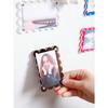 Acrylic 3-Inch Refrigerator Magnets, Colorful Transparent Mini 3-Inch Magnetic Photo Frames, Creative Lightweight Floral Design Refrigerator Magnets
