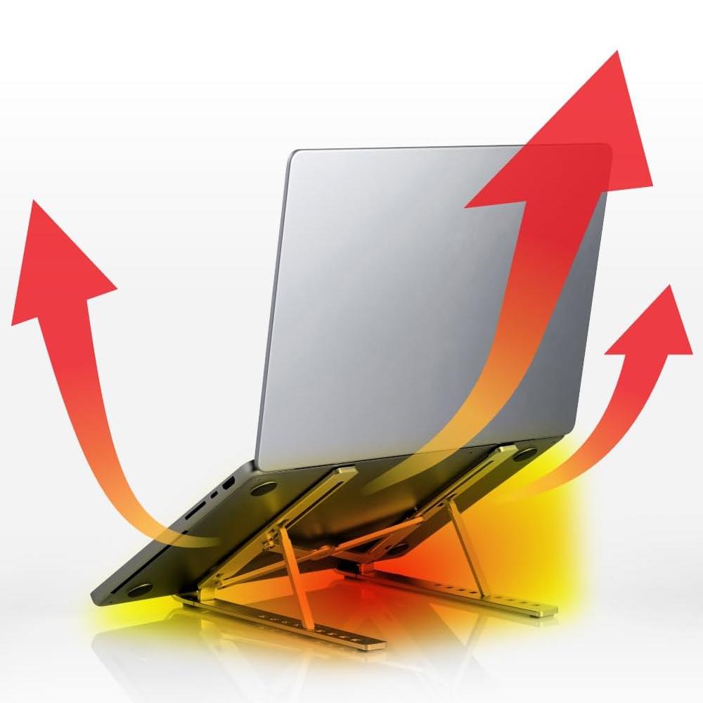 The Plastic Desktop Stand Is Portable and Foldable with Adjustable Height. It Conforms To Ergonomics and Is Suitable for Multi-f