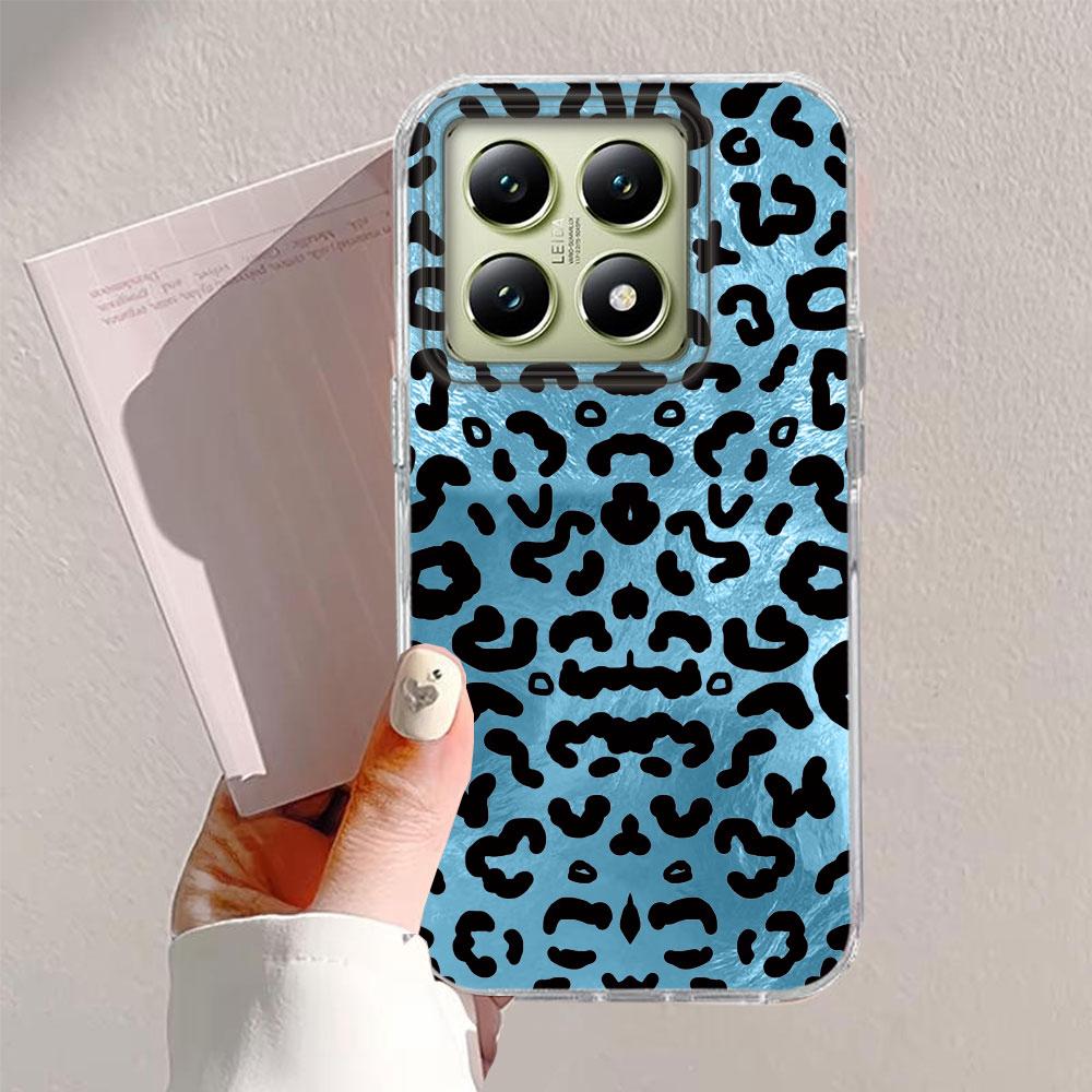 Retro Four-color Leopard Pattern Girl Phone Case for Xiaomi 13T 14T 11 Lite NE Poco X5 M6 Pro X6 X7 X3 Pro NFC C65 C61 M5S Cover