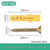 Little Yellow Croaker M6 Expansion Screw & Tube Set with Self-Tapping Screws, Wall Nails, Rubber Plugs, and Clips (6, 8, 10mm)