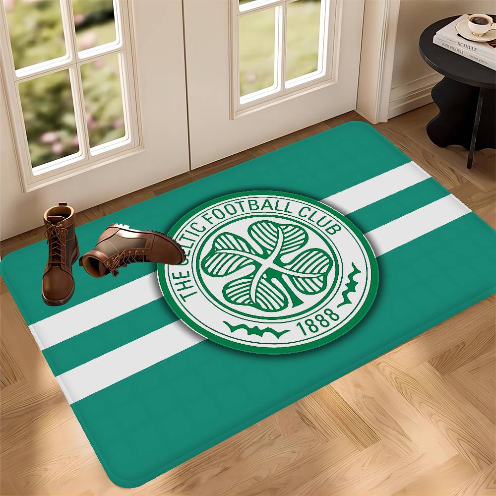 

C-Celtic Fc Entrance Door Mat Nordic Style Bedroom Living Room Doormat Home Balcony Anti-Slip Modern Home Decor 40x60cm