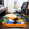 1PC Cat Family Office Round Area Rug,  Mat Suitable ForOffice, Under Office Chairs Bedroom Living Room Home Decor, Room Deco