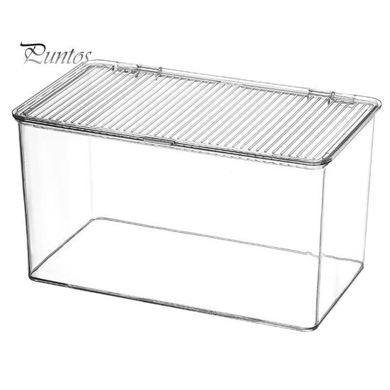 

Ящик для хранения косметики, легкий, роскошный акриловый, с пылезащитной крышкой, легкий доступ, хорошая герметичность, универсальный контейнер для хранения L