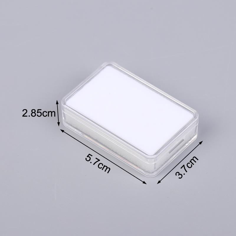 1 ks Úložný box na volné diamanty Plastová vitrína na diamanty Barevný drahokam S dvojitou vnitřní výplní Krabička na volné kameny