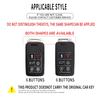 Interior Mouldings 5/6 Buttons Zinc Alloy Car Key Case Cover Protect Shell Fob Fob For Volvo XC60 V60 S60 S80 XC70 V40 Car Key D