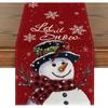 Merry Christmas Christmas Table Runner Faceless Gnome Snowman Table Cover  Home Party Decor