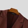 INCERUN Autumn Men Notched Lapel Long Sleeve Oversized Casual Thin Blazer Coats