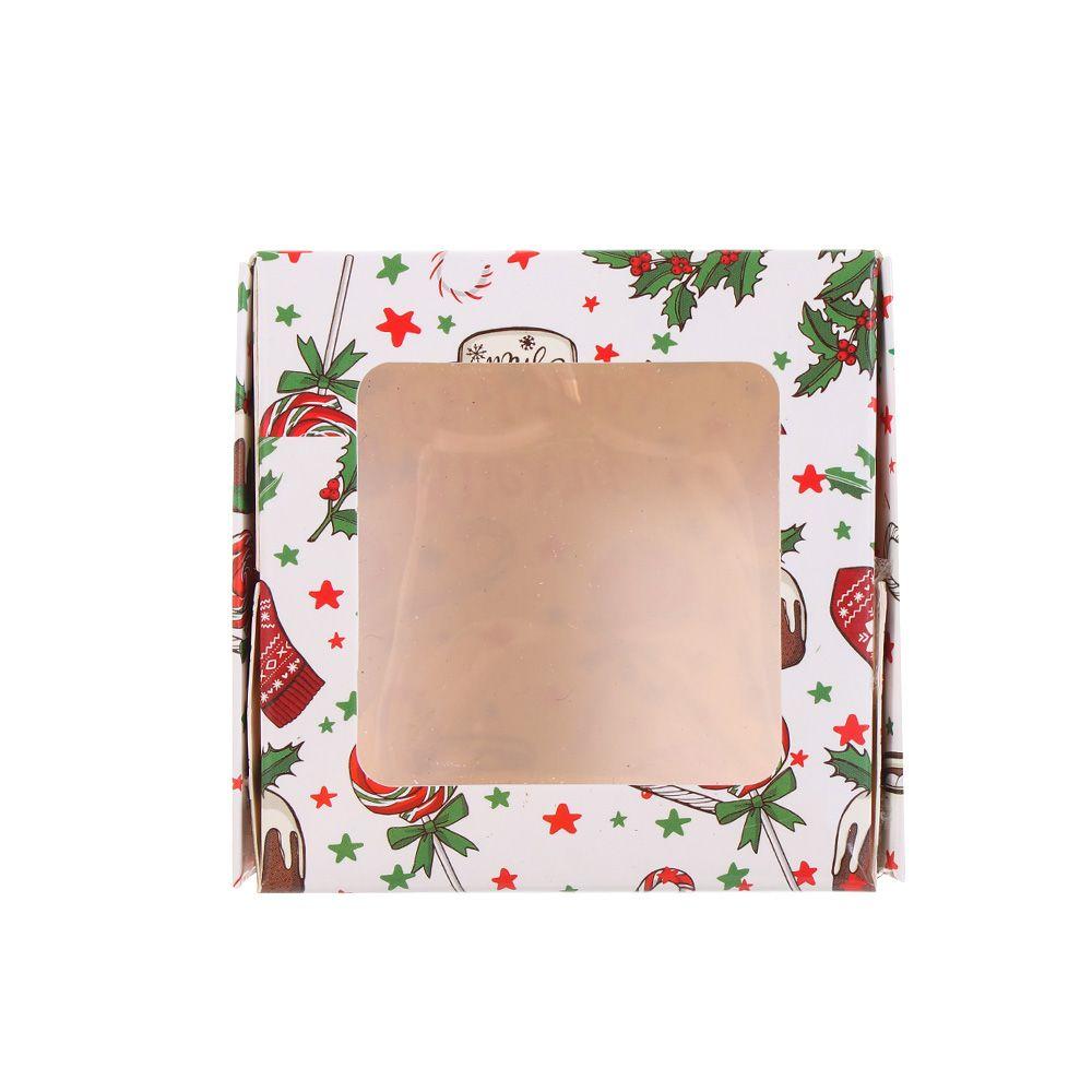 new DIY Multi-size Christmas gifts box gift box package box kraft window