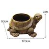 Turtle Planter Pot Collectible Artwork Flower Pot for Cabinet Backyard GiftResin Succulent Pots Holder Creative Decorative