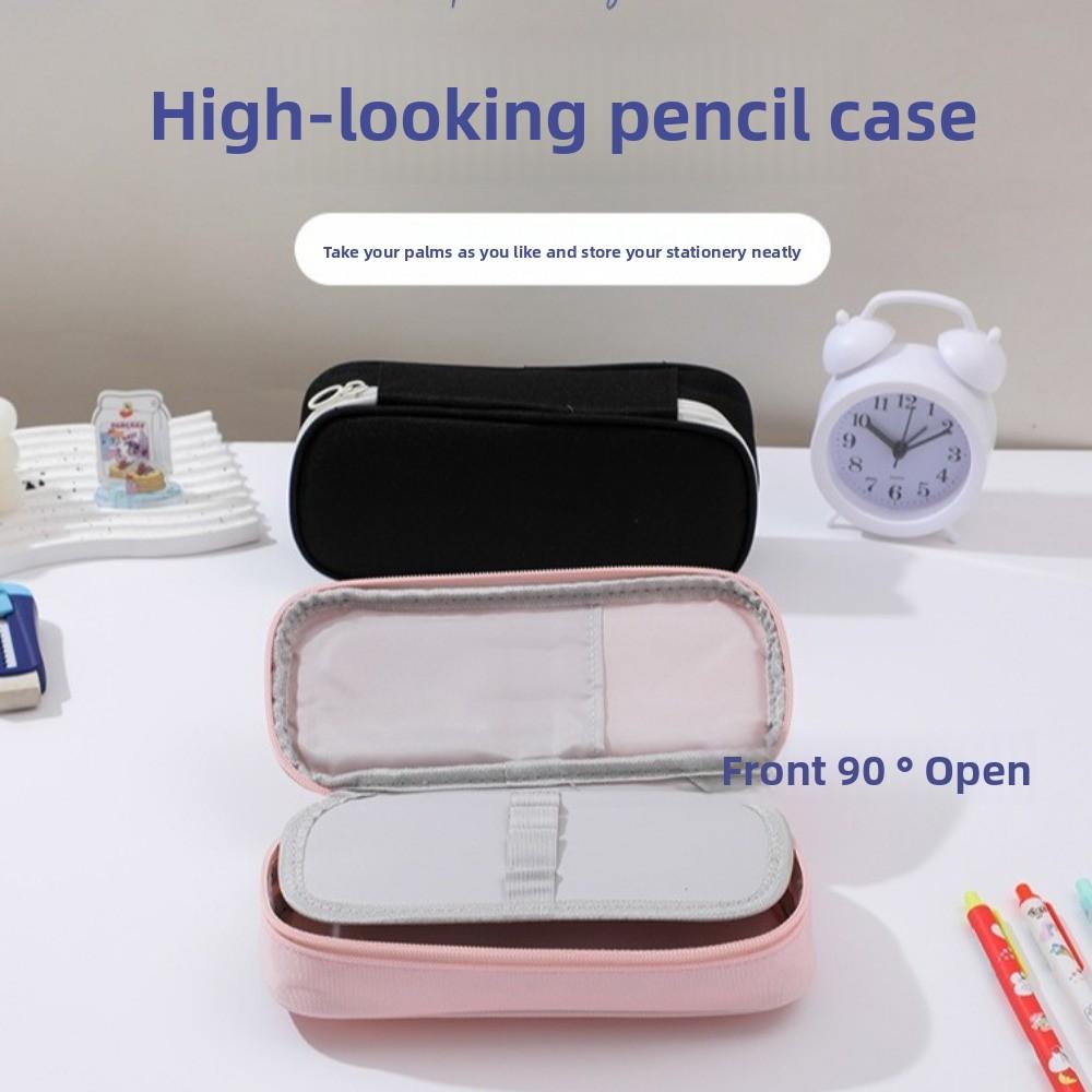 Lightweight Pen Bag Large Capacity Pencil Box Stationery Storage Pouch for Student Stationary
