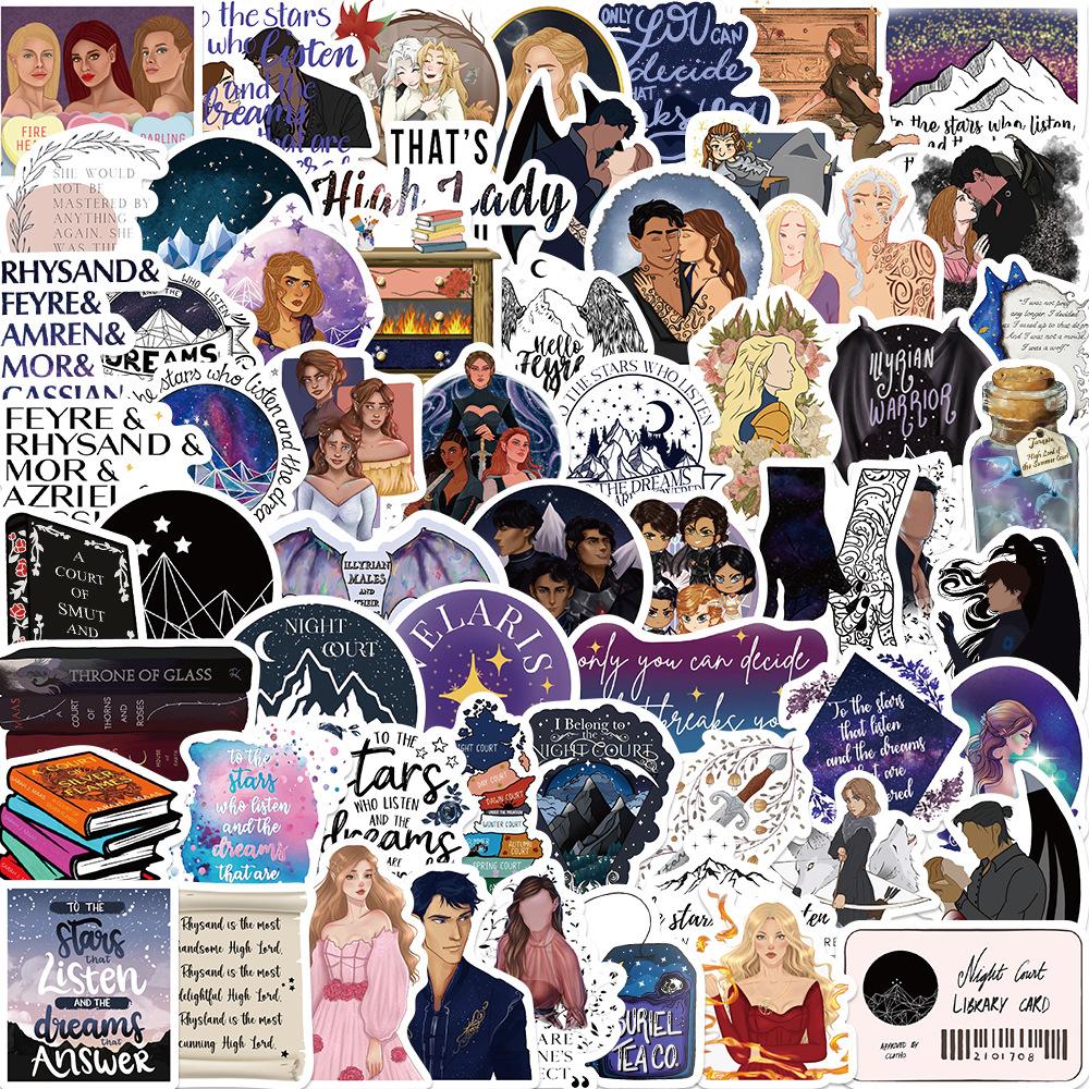60 Photos Acotar Merchandise Cartoon Graffiti Stickers Decorate Guitar Suitcase Waterproof Explosive