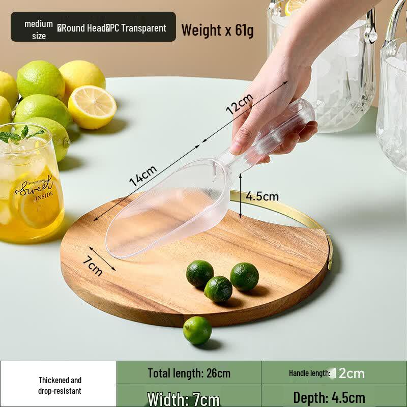 Durable Plastic Food & Ice Scoop Medium