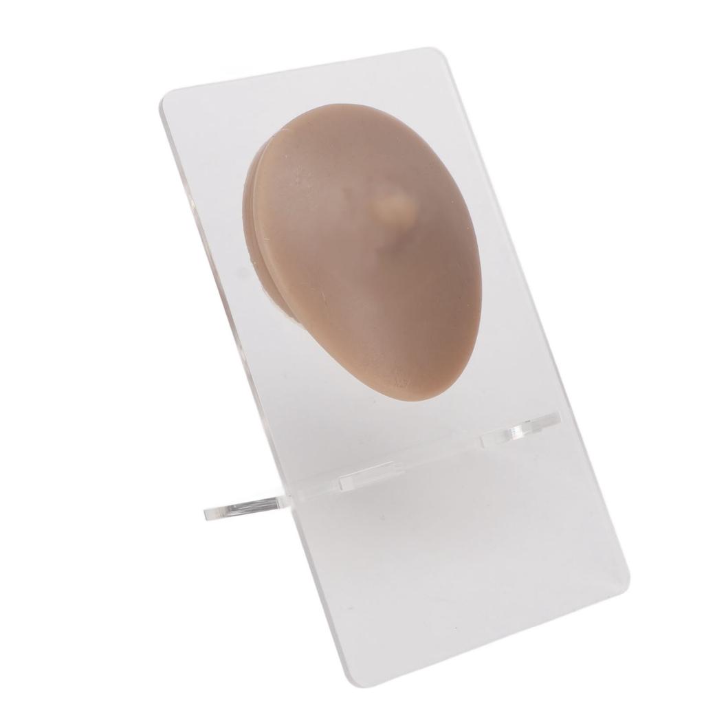 Soft Silicone Single Nipple Model 3D Elastic Simulation Reusable Display Props Body Piercing Model