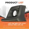 Left & Right Fog Light Bezel Cover for Subaru Crosstrek 2018- Front Bumper Fog Lamp Trim 57731FL092 57731FL082