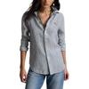 Polo Ralph Lauren Striped Linen Classic Pony Embroidered Shirt Women shirts 211A96158-008