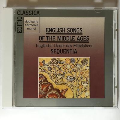 CD SEQUENTIA (BARBARA THORNTON, BENJAM - Medieval English Song  B20D36024 BMG VICTOR 1989 Japan ObiClassical Used