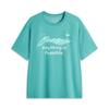 Li Ning Sports Fashion Series Logo Letter Round Neck Comfortable Breathable Versatile Loose Short Sleeve T-Shirt Men Tops Cyan-Green AHSU669-5