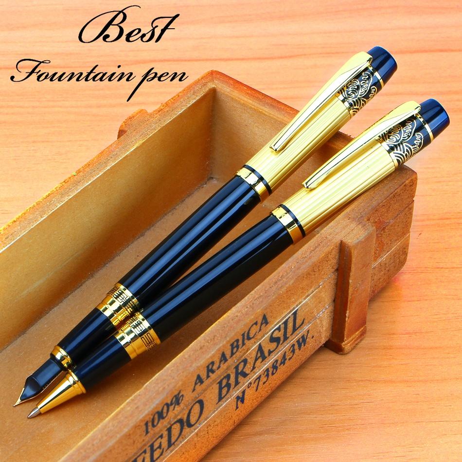 1PC 901 Penna con inchiostro in metallo per studenti, penna eterna per calligrafia, penna per ufficio