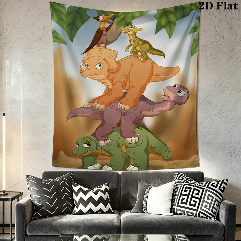 The Land Before Time Pattern Home Decor Tapestry, Wall Hanging, Decorative RV Wall Cloth.SGT0917015