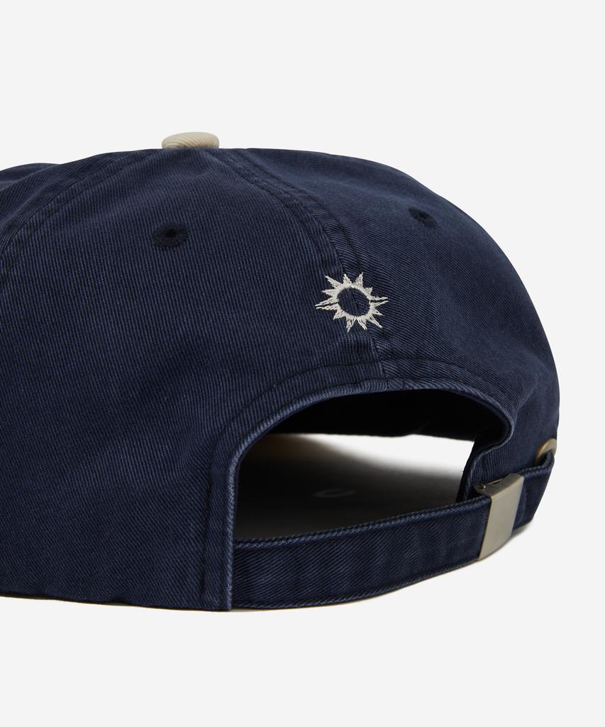 HELLO SUNRISE Washed Horizon Relaxed Fit 5P Cap_Navy & Cream