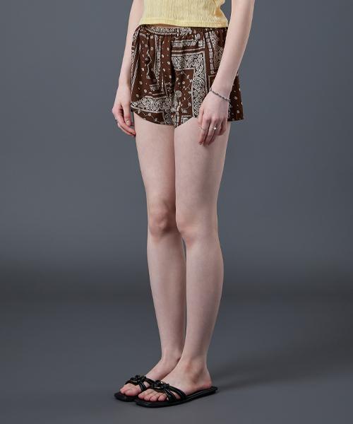 Sitipabjeu [Cp] Cooling Airy Bohemian Round Dry Shorts [Brown] Shorts Ver.