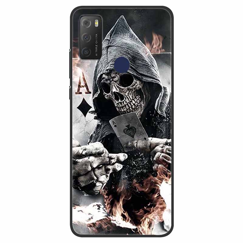 For TCL 20Y Case Shockproof Silicone Soft Phone Back Cover For TCL 20E 6125F Case TPU Bumper Coque For TCL20Y TCL20E 20 Y Funda