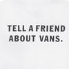 Vans T Shirts Unisex White Crew Neck Moderate Straight Fit VN0A54NWWHT