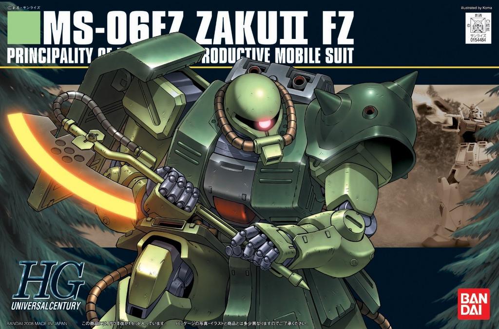 HGUC Zaku II Custom Suit Gundam 0080 War in the 1/144 MS-06FZ (Mobile Pocket)