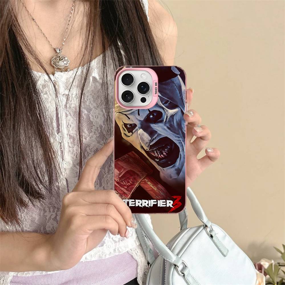 

T-Terrifier Funny Horror Phone Cases For IPhone 17 16 15 14 13 12 11 Plus Pro Max Colorful Case iPhone 13