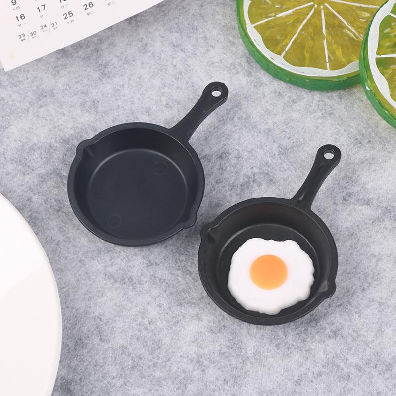 Dollhouse Miniature Frying Egg Pans For 12Th Dolls House Kitchen Accessories