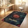Vinyl Records Theme Soft Crystal Velvet Rug Custom Name & Text Print Non Slip Floor Rug for Bedroom Living Room