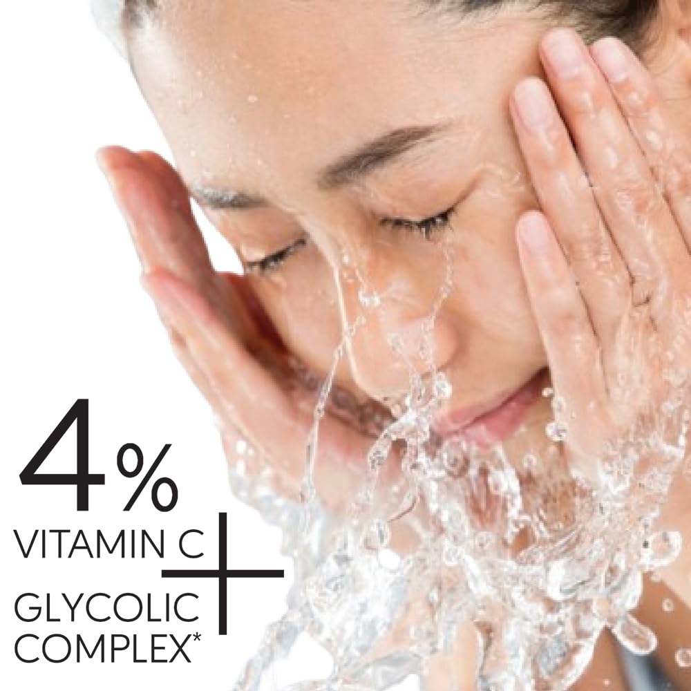 Streax Bright & Shine Face Wash 100 ml With Vitamin C Glycolic Acid Serum For Glowing Skin Daily Use