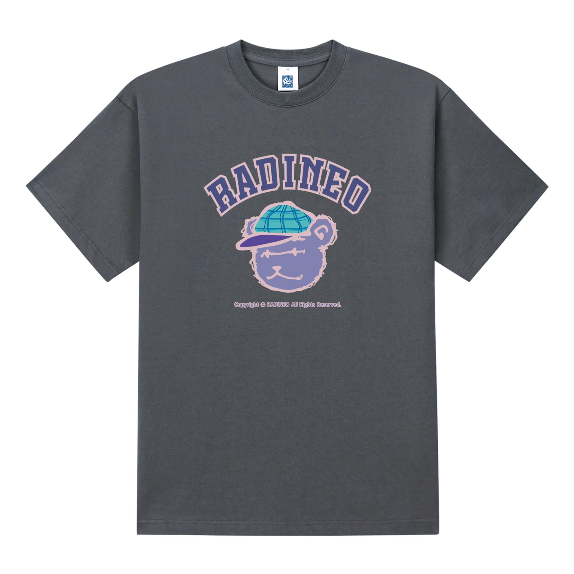 Radineo Purple Bear Grey Short Sleeve T-Shirt M