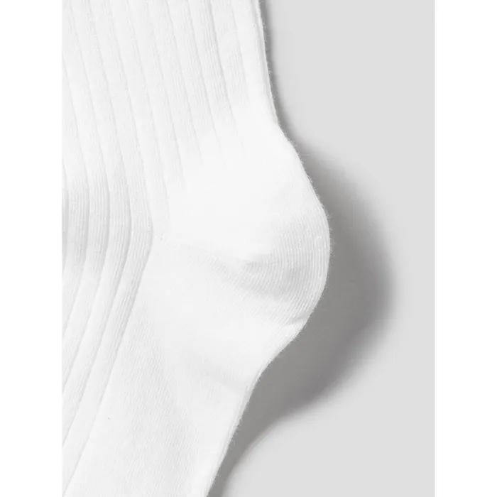 [8 Seconds] Wide Ribbed Ribbon Knee Socks White (3562KTAMB1)