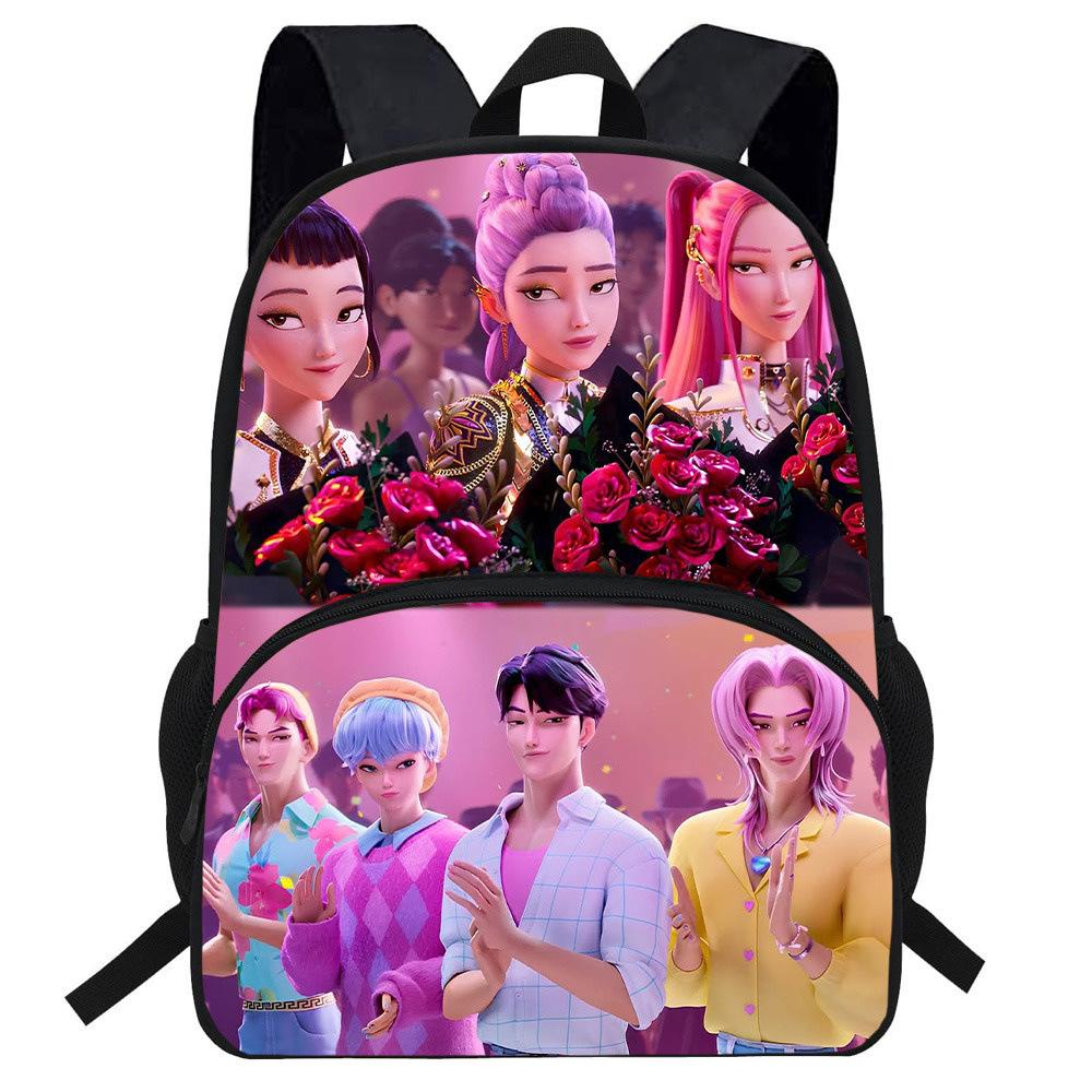Anime Witch Hunter Group Men'S And Women'S Backpacks, Elementary School Students' Backpacks, Large-Capacity Printed Casual Backpacks